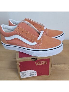 Vans Kids Old Skool Low-Top Sneakers - Peach/White